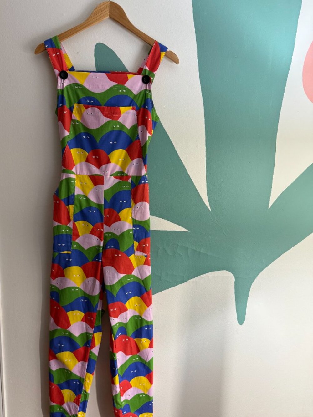 Nooworks Rainbow Lumps Overalls Size Small - Picture 2 of 5